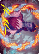 Rootha, Mercurial Artist Art Card (Gold-Stamped Signature) [Strixhaven: School of Mages Art Series] - Destination Retro