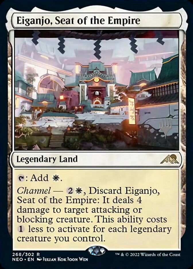 Eiganjo, Seat of the Empire (Promo Pack) [Kamigawa: Neon Dynasty Promos] - Destination Retro