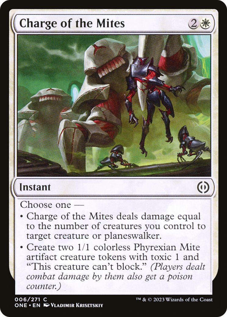 Charge of the Mites [Phyrexia: All Will Be One] - Destination Retro
