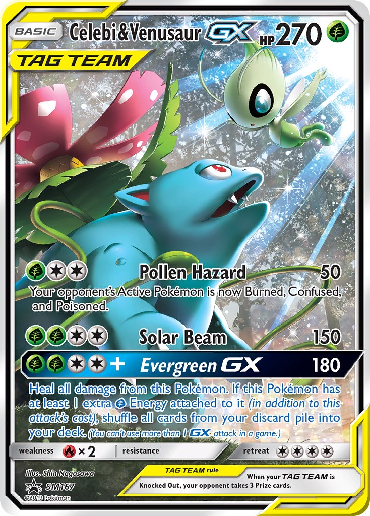 Celebi & Venusaur GX (SM167) [Sun & Moon: Black Star Promos] - Destination Retro