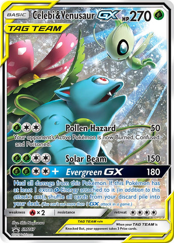 Celebi & Venusaur GX (SM167) [Sun & Moon: Black Star Promos] - Destination Retro