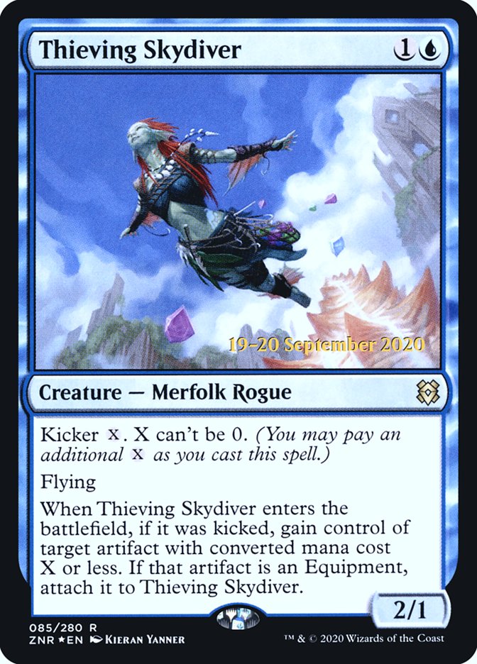 Thieving Skydiver  [Zendikar Rising Prerelease Promos] - Destination Retro