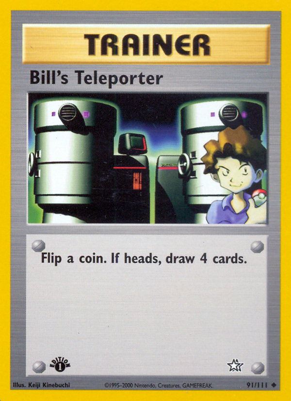 Bill's Teleporter (91/111) [Neo Genesis 1st Edition] - Destination Retro