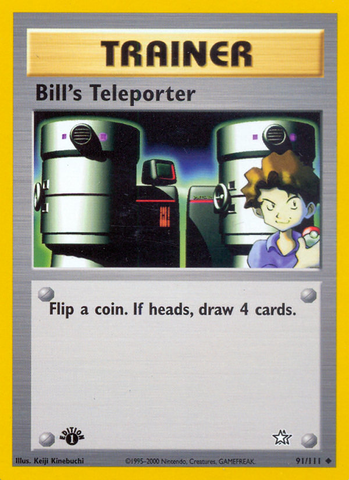 Bill's Teleporter (91/111) [Neo Genesis 1st Edition] - Destination Retro