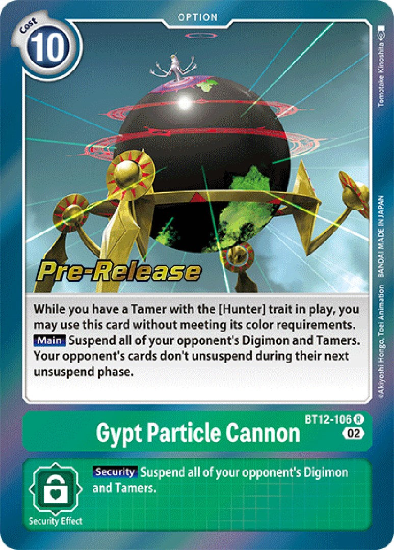 Gypt Particle Cannon [BT12-106] [Across Time Pre-Release Cards] - Destination Retro