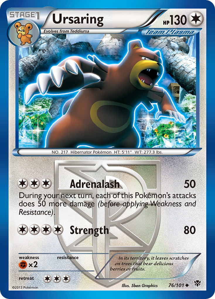 Ursaring (76/101) [Black & White: Plasma Blast] - Destination Retro