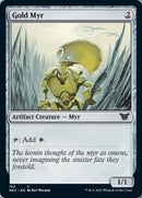 Gold Myr [Kamigawa: Neon Dynasty Commander] - Destination Retro