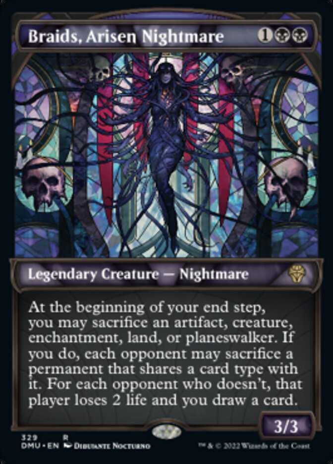Braids, Arisen Nightmare (Showcase Textured) [Dominaria United] - Destination Retro