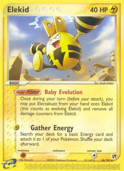 Elekid (36/100) [EX: Sandstorm] - Destination Retro