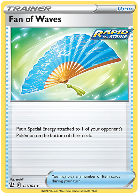 Fan of Waves (127/163) [Sword & Shield: Battle Styles] - Destination Retro