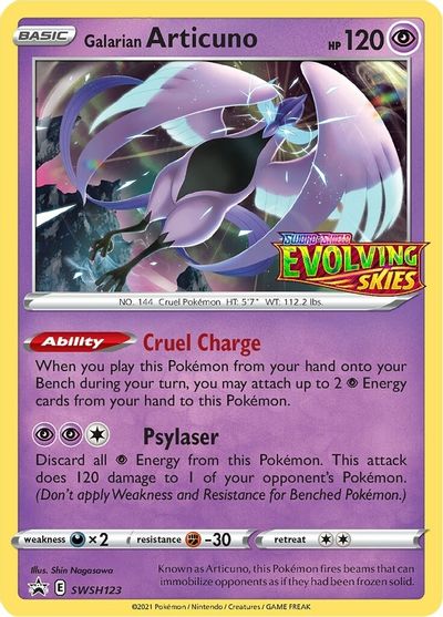 Galarian Articuno (SWSH123) (Prerelease Promo) [Sword & Shield: Black Star Promos] - Destination Retro