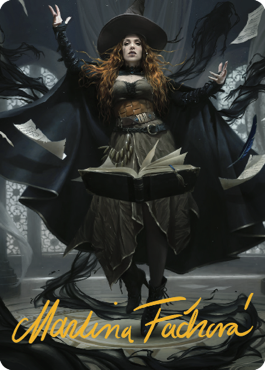 Tasha, the Witch Queen Art Card (41) (Gold-Stamped Signature) [Commander Legends: Battle for Baldur's Gate Art Series] - Destination Retro