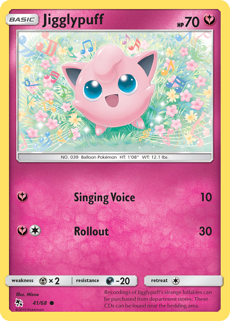 Jigglypuff (41/68) [Sun & Moon: Hidden Fates] - Destination Retro