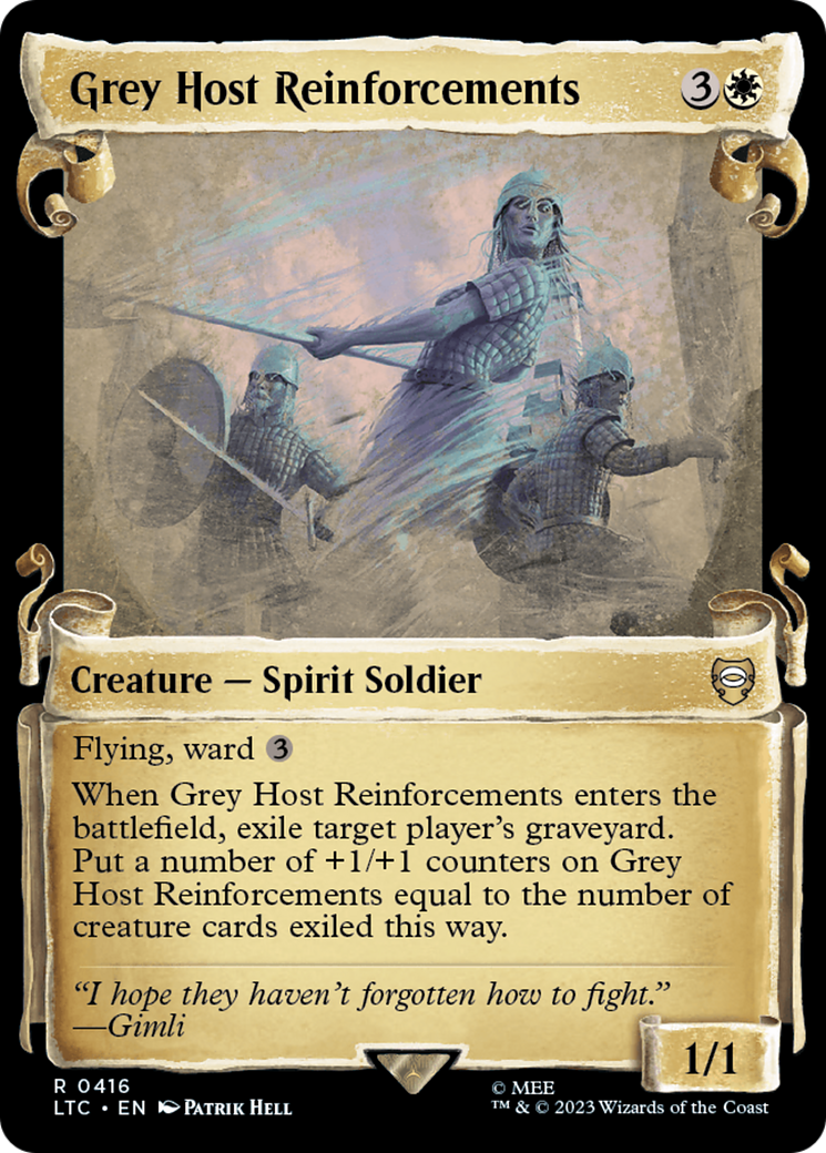 Grey Host Reinforcements [The Lord of the Rings: Tales of Middle-Earth Commander Showcase Scrolls] - Destination Retro