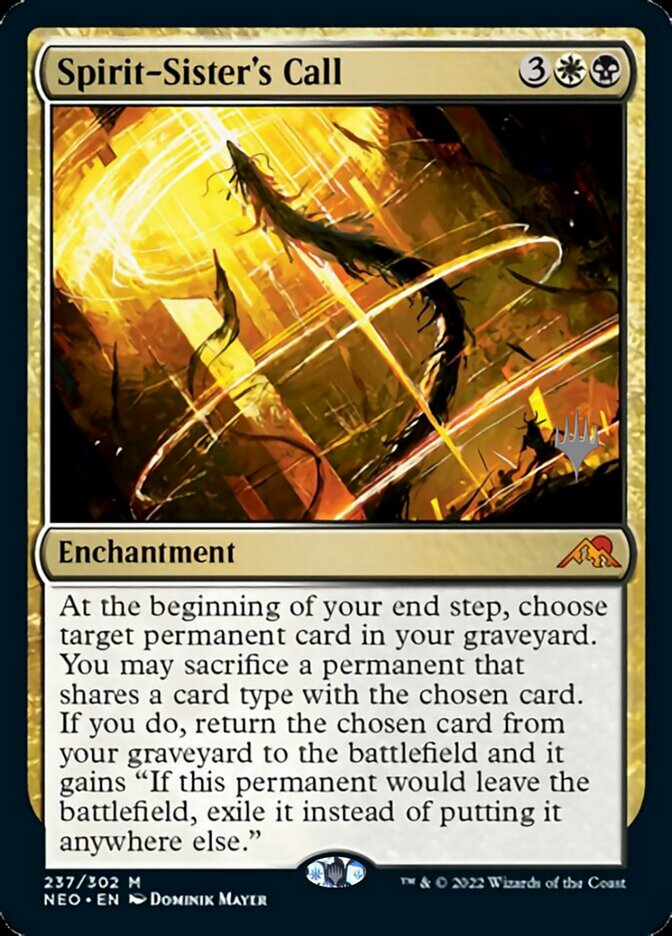 Spirit-Sister's Call (Promo Pack) [Kamigawa: Neon Dynasty Promos] - Destination Retro