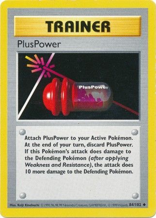 PlusPower (84/102) [Base Set Shadowless Unlimited] - Destination Retro