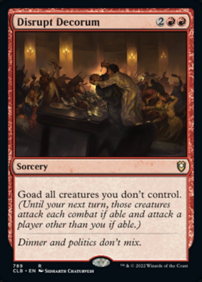Disrupt Decorum [Commander Legends: Battle for Baldur's Gate] - Destination Retro