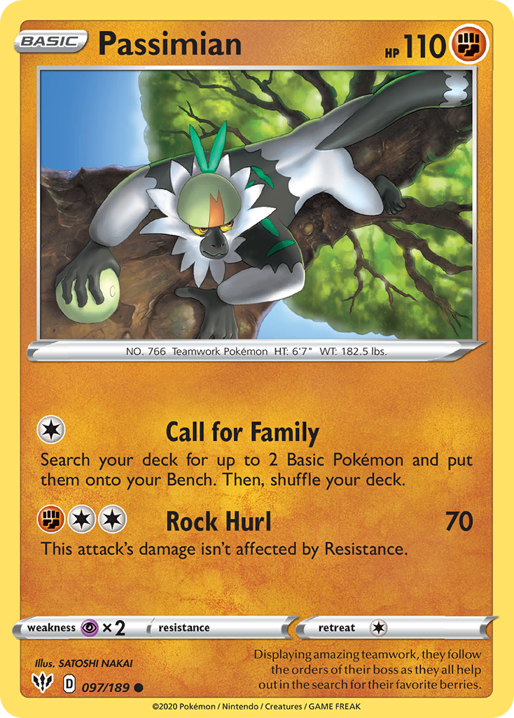 Passimian (97/189) [Sword & Shield: Darkness Ablaze] - Destination Retro