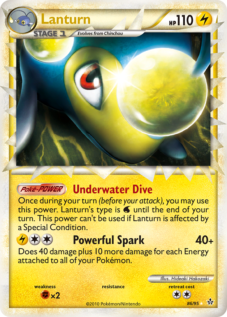 Lanturn (86/95) [HeartGold & SoulSilver: Unleashed] - Destination Retro