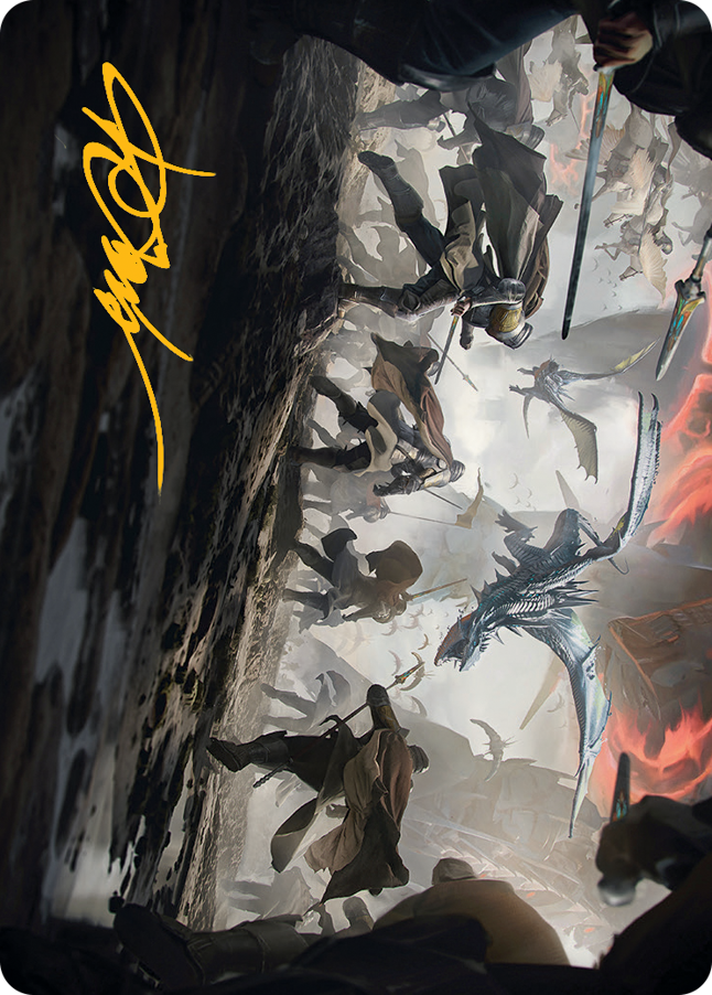 Invasion of Dominaria Art Card (Gold-Stamped Signature) [March of the Machine Art Series] - Destination Retro