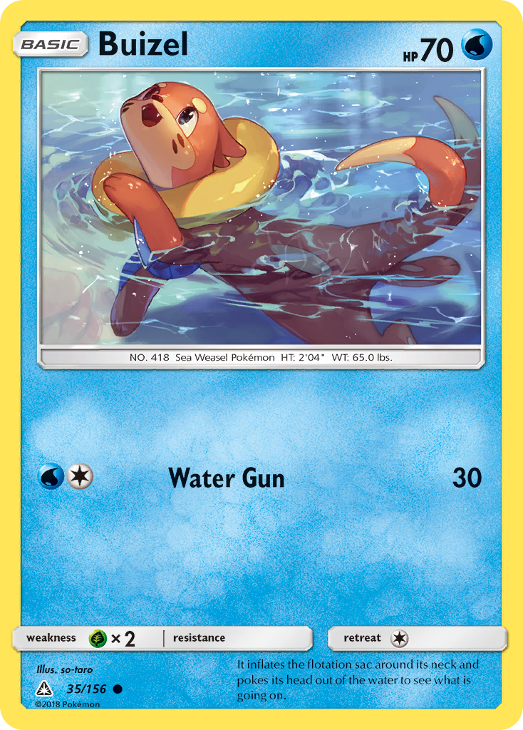 Buizel (35/156) [Sun & Moon: Ultra Prism] - Destination Retro