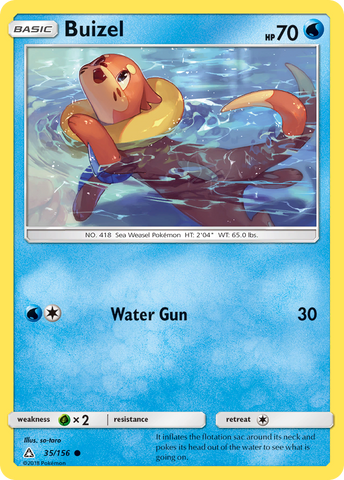 Buizel (35/156) [Sun & Moon: Ultra Prism] - Destination Retro