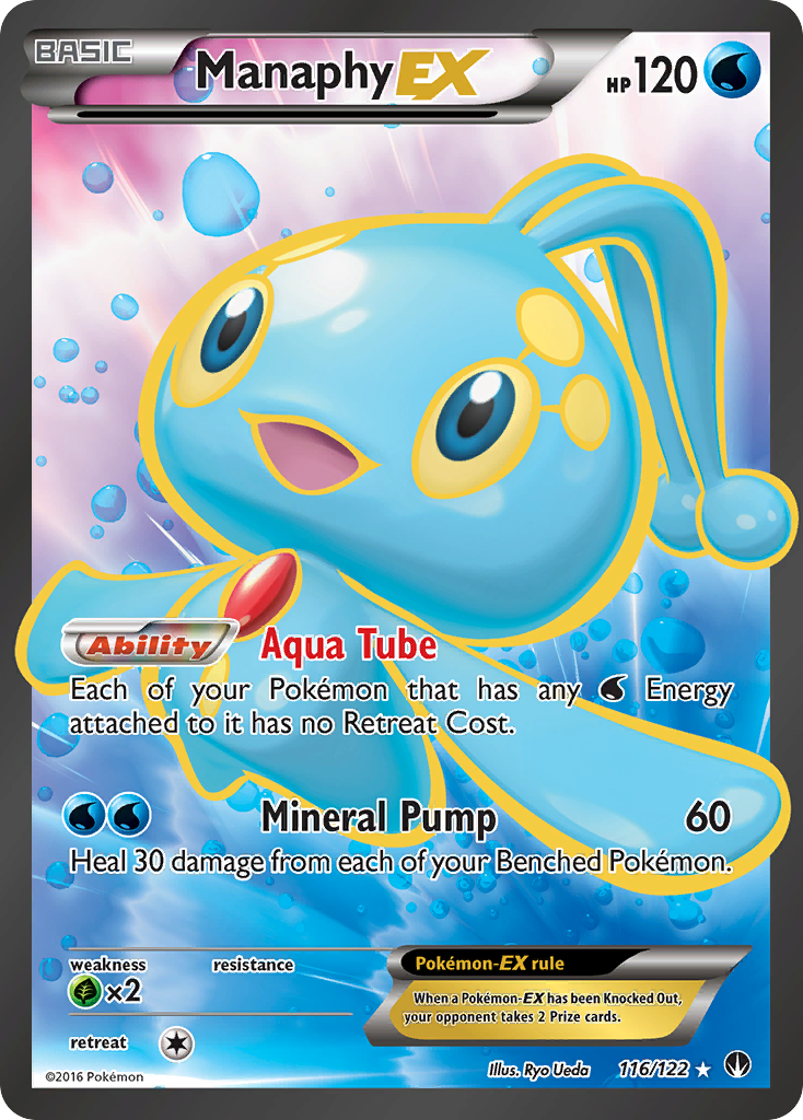 Manaphy EX (116/122) [XY: BREAKpoint] - Destination Retro