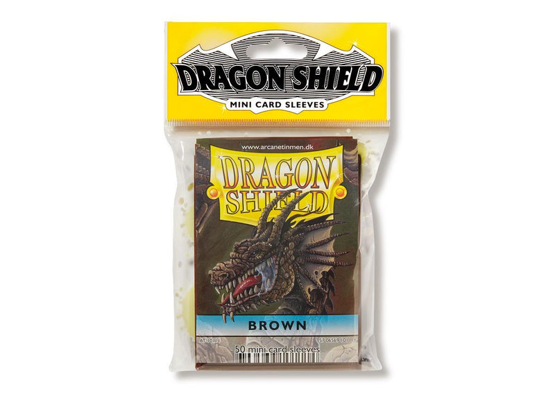Dragon Shield Classic (Mini) Sleeve - Brown ‘Brakish’ 50ct - Destination Retro