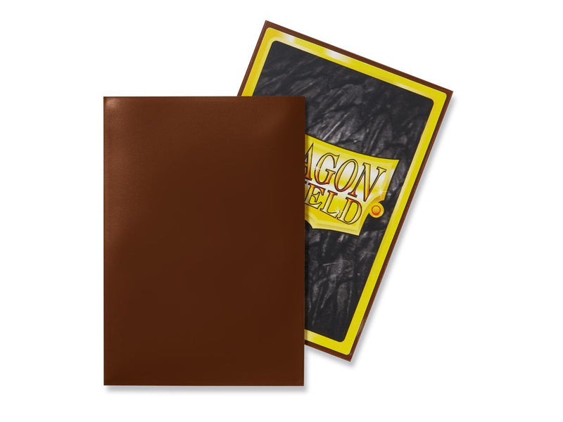 Dragon Shield Classic (Mini) Sleeve - Brown ‘Brakish’ 50ct - Destination Retro