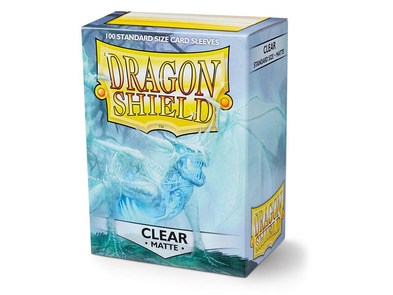 Dragon Shield Matte Sleeve - Clear ‘Angrozh’ 100ct - Destination Retro