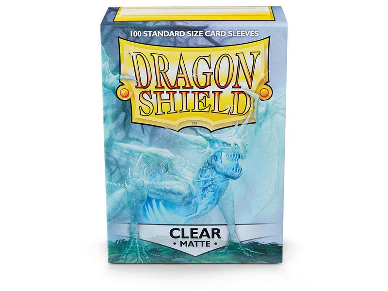 Dragon Shield Matte Sleeve - Clear ‘Angrozh’ 100ct - Destination Retro