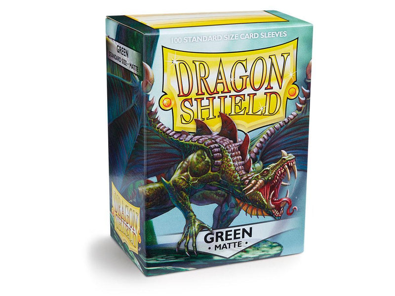 Dragon Shield Matte Sleeve - Green ‘Drakka Fiath’ 100ct - Destination Retro