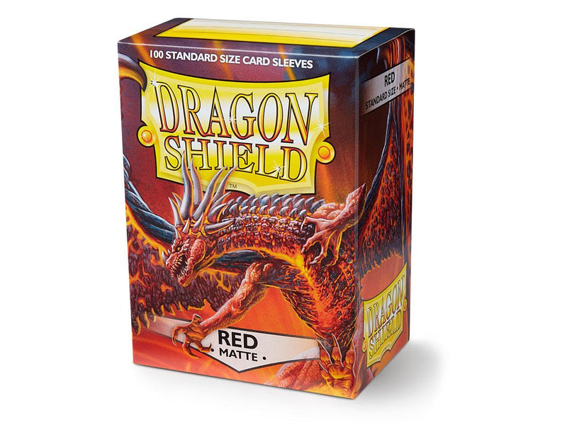 Dragon Shield Matte Sleeve - Red ‘Moltanis’ 100ct - Destination Retro