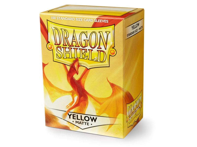 Dragon Shield Matte Sleeve - Yellow ‘Elichaphaz’ 100ct - Destination Retro