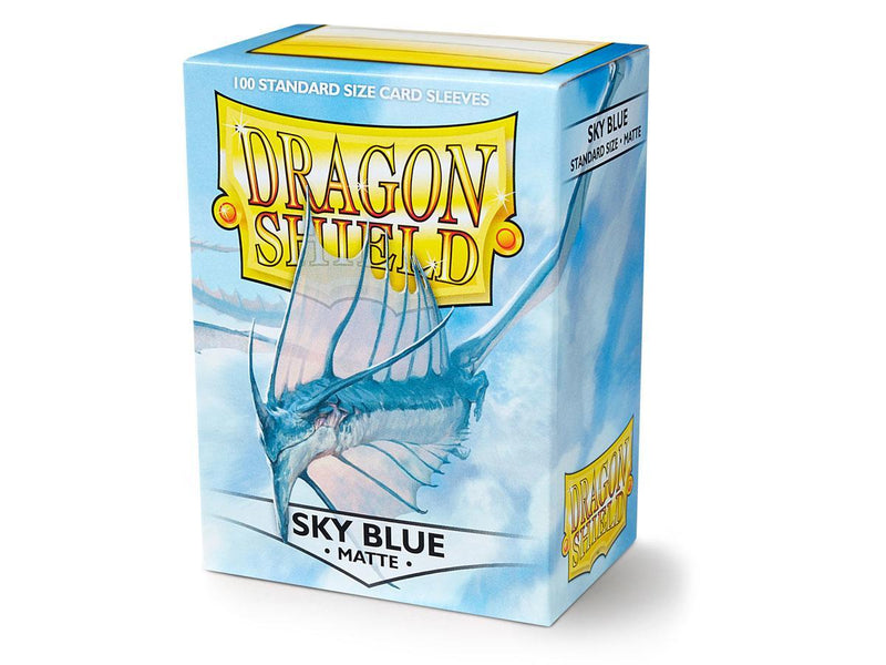 Dragon Shield Matte Sleeve - Sky Blue ‘Strata’ 100ct - Destination Retro