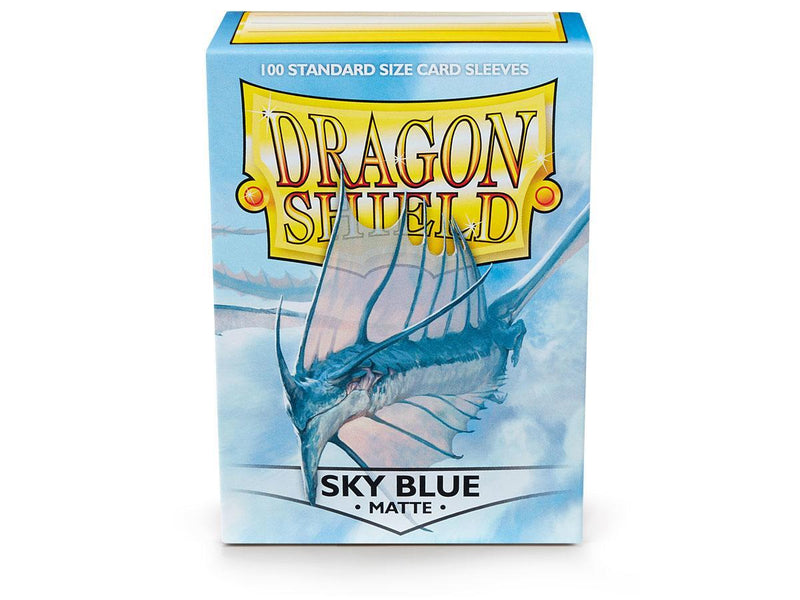 Dragon Shield Matte Sleeve - Sky Blue ‘Strata’ 100ct - Destination Retro
