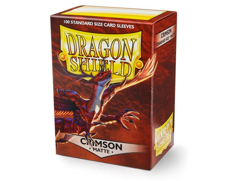 Dragon Shield Matte Sleeve - Crimson ‘Logi’ 100ct - Destination Retro