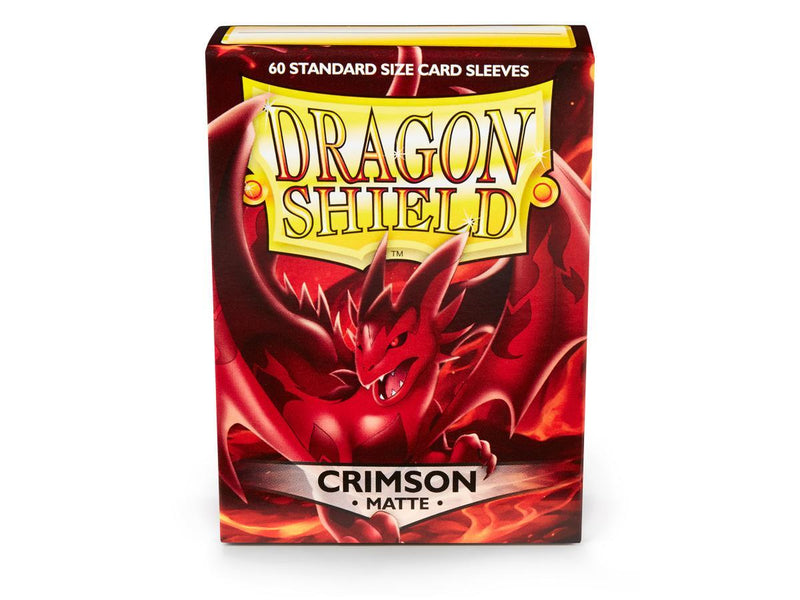 Dragon Shield Matte Sleeve - Crimson ‘Logi’ 60ct - Destination Retro