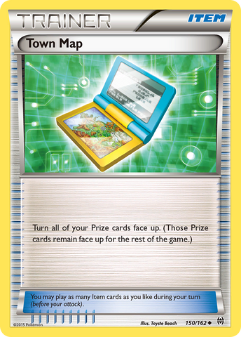 Town Map (150/162) [XY: BREAKthrough] - Destination Retro