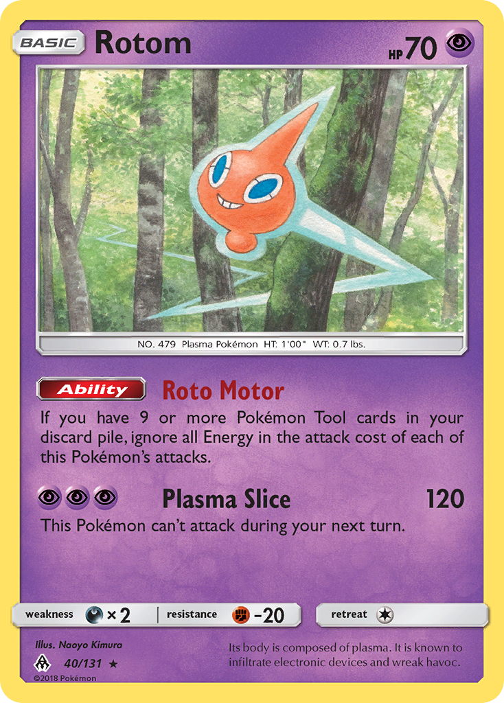 Rotom (40/131) [Sun & Moon: Forbidden Light] - Destination Retro