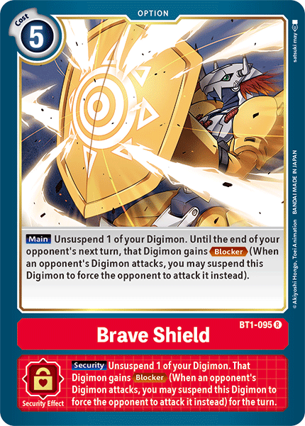 Brave Shield [BT1-095] [Release Special Booster Ver.1.5] - Destination Retro