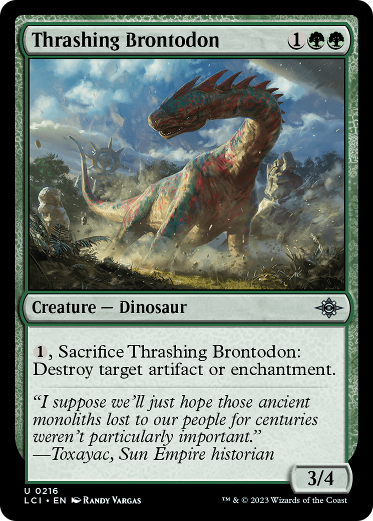 Thrashing Brontodon [The Lost Caverns of Ixalan] - Destination Retro