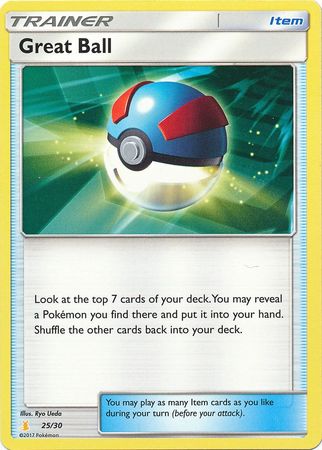 Great Ball (25/30) [Sun & Moon: Trainer Kit - Lycanroc & Alolan Raichu] - Destination Retro