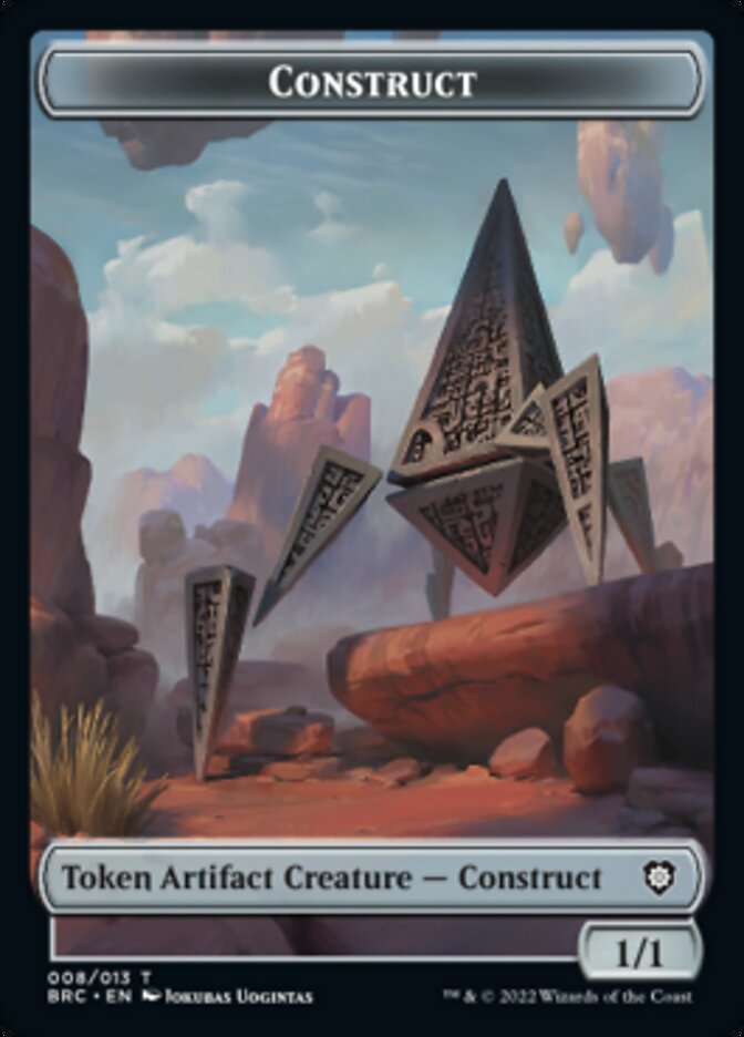 Construct (008) // Goat Double-Sided Token [The Brothers' War Commander Tokens] - Destination Retro