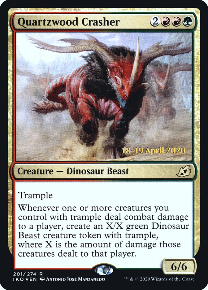 Quartzwood Crasher  [Ikoria: Lair of Behemoths Prerelease Promos] - Destination Retro