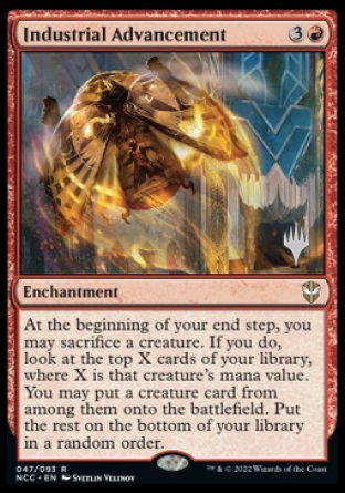 Industrial Advancement (Promo Pack) [Streets of New Capenna Commander Promos] - Destination Retro