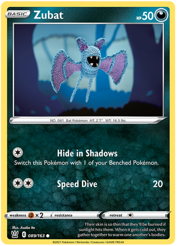 Zubat (089/163) [Sword & Shield: Battle Styles] - Destination Retro
