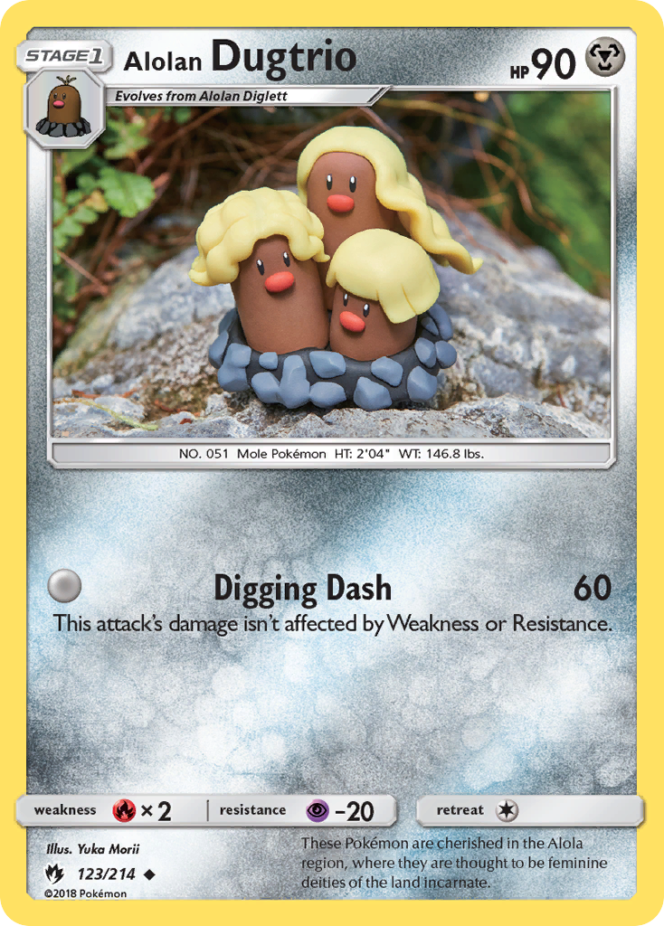 Alolan Dugtrio (123/214) [Sun & Moon: Lost Thunder] - Destination Retro