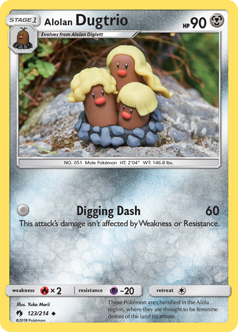 Alolan Dugtrio (123/214) [Sun & Moon: Lost Thunder] - Destination Retro