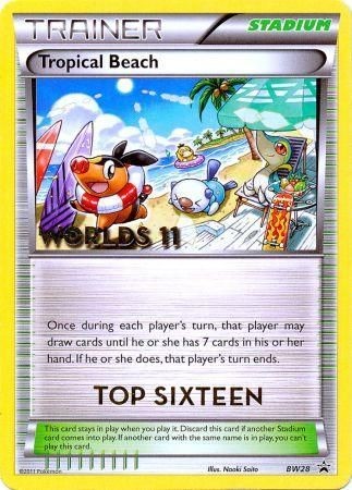 Tropical Beach Top 16 (BW28) [Black & White: Black Star Promos] - Destination Retro